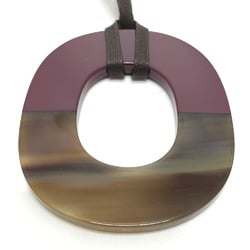 Hermes Accessories Necklace Brown x Purple