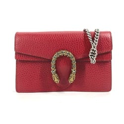 Gucci 476432 2WAY Bag Pouch Clutch Bag Chain Crossbody Shoulder Bag Red