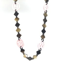 Hermes Accessories Necklace Brown BrownBased x Light Pink