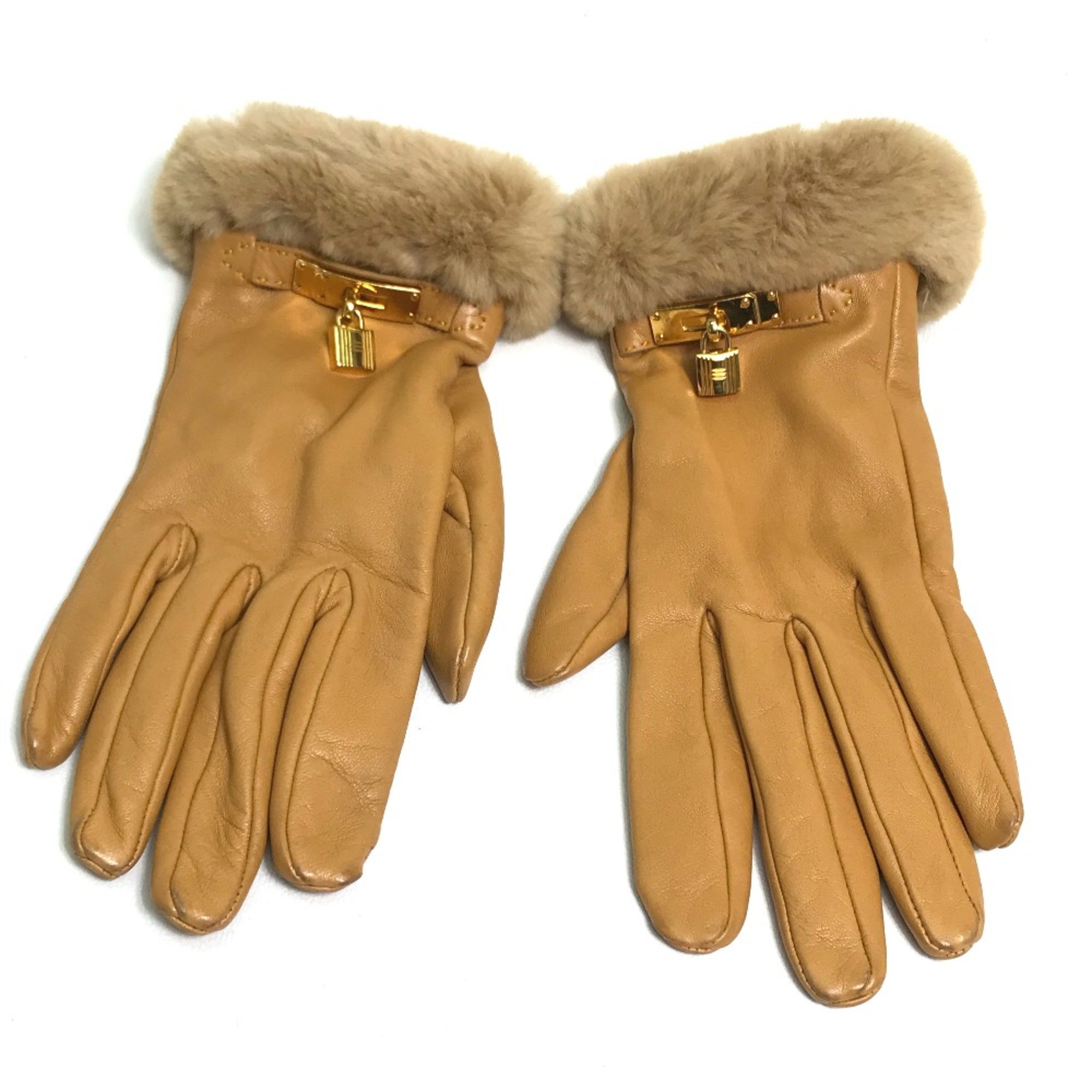 Hermes Cadena Charm gloves Glove Natural Sable BeigeBased