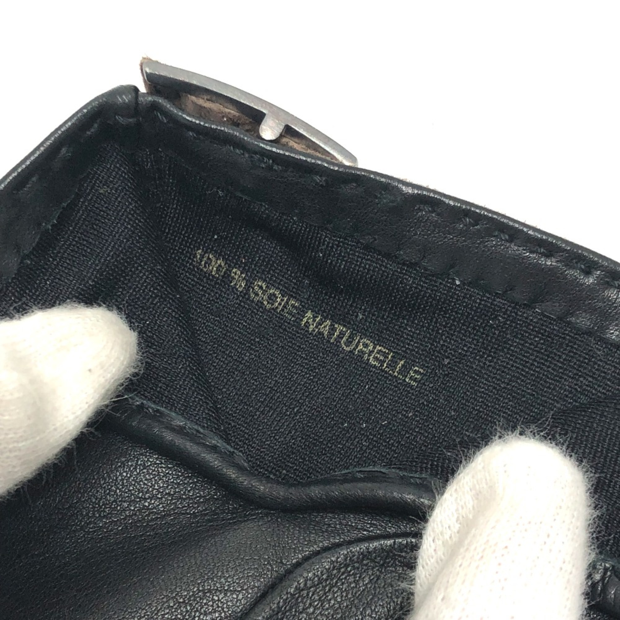 Hermes H logo gloves Brown