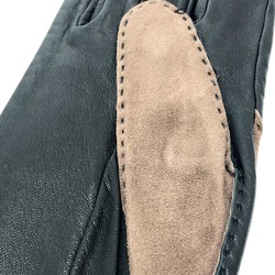 Hermes H logo gloves Brown