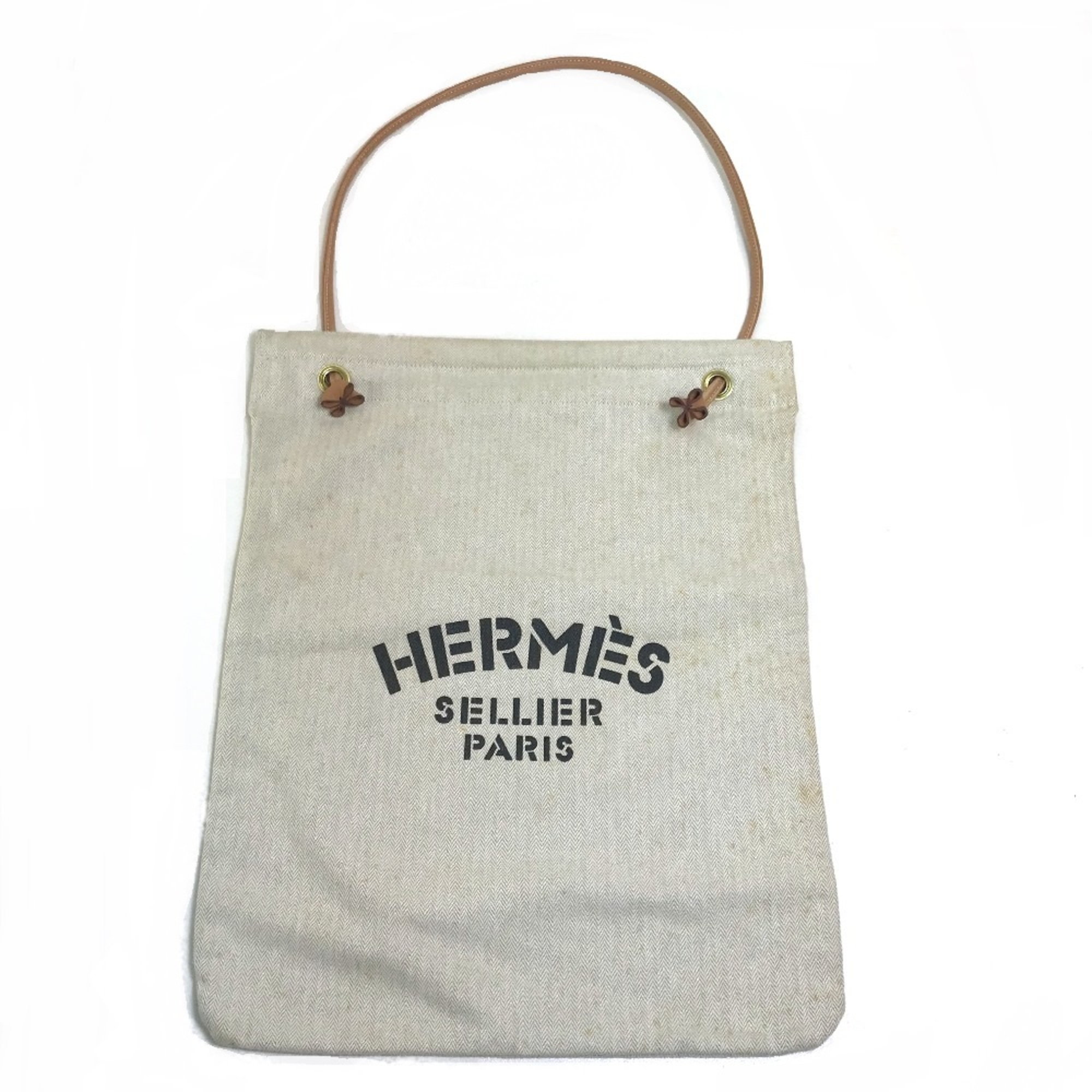 Hermes one shoulder bag shawl Shoulder Bag Natural x Brown