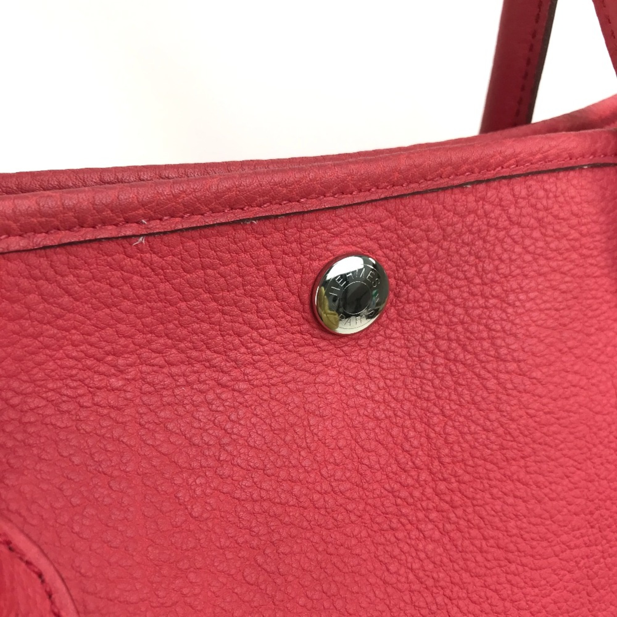 Hermes Bag Hand Bag Tote Bag Bougainvillea RedBased