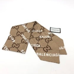 Gucci 676777 Maxi GG neck bow Balenciaga Collaboration Stole/Shawl Fashion Accessories Scarf Beige