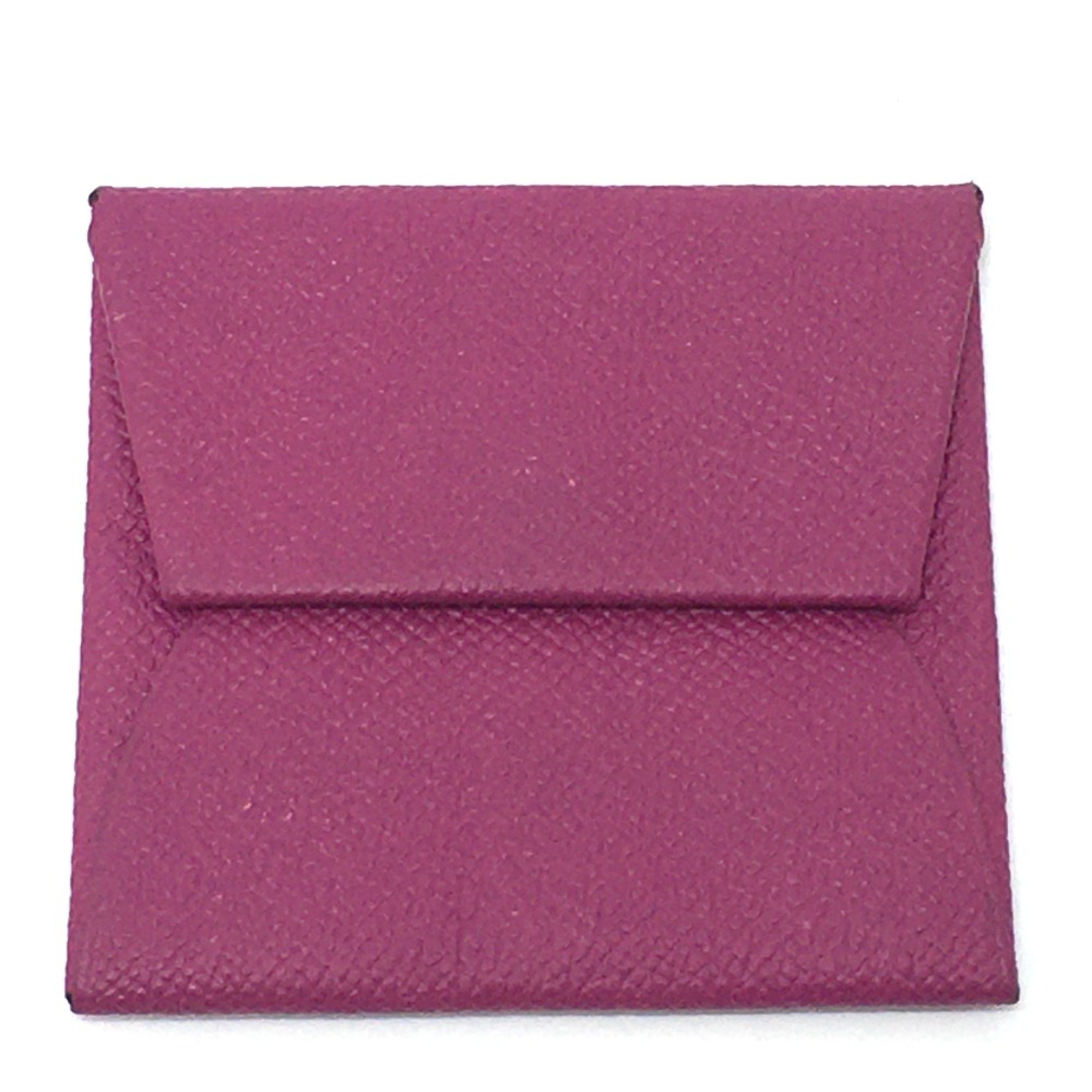 Hermes Epsom Coin Compartment Wallet coin purse Rose purple purple