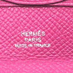 Hermes Epsom Coin Compartment Wallet coin purse Rose purple purple