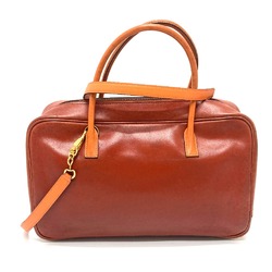 Hermes 2WAY Shoulder Bag Hand Bag Orange Based