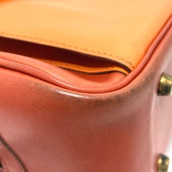 Hermes 2WAY Shoulder Bag Hand Bag Orange Based