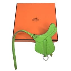 Hermes bag saddle charm Apple green Light green