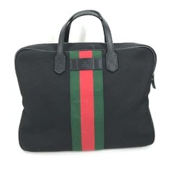 Gucci 630922 Sherry line Bag Hand Bag Shoulder Bag Tote Bag Black