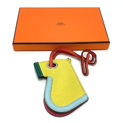 Hermes Horse Bag Key Ring Charm Bag Charm Key Holder Lime /Blue Zephyr /Malachite /Orange Poppy