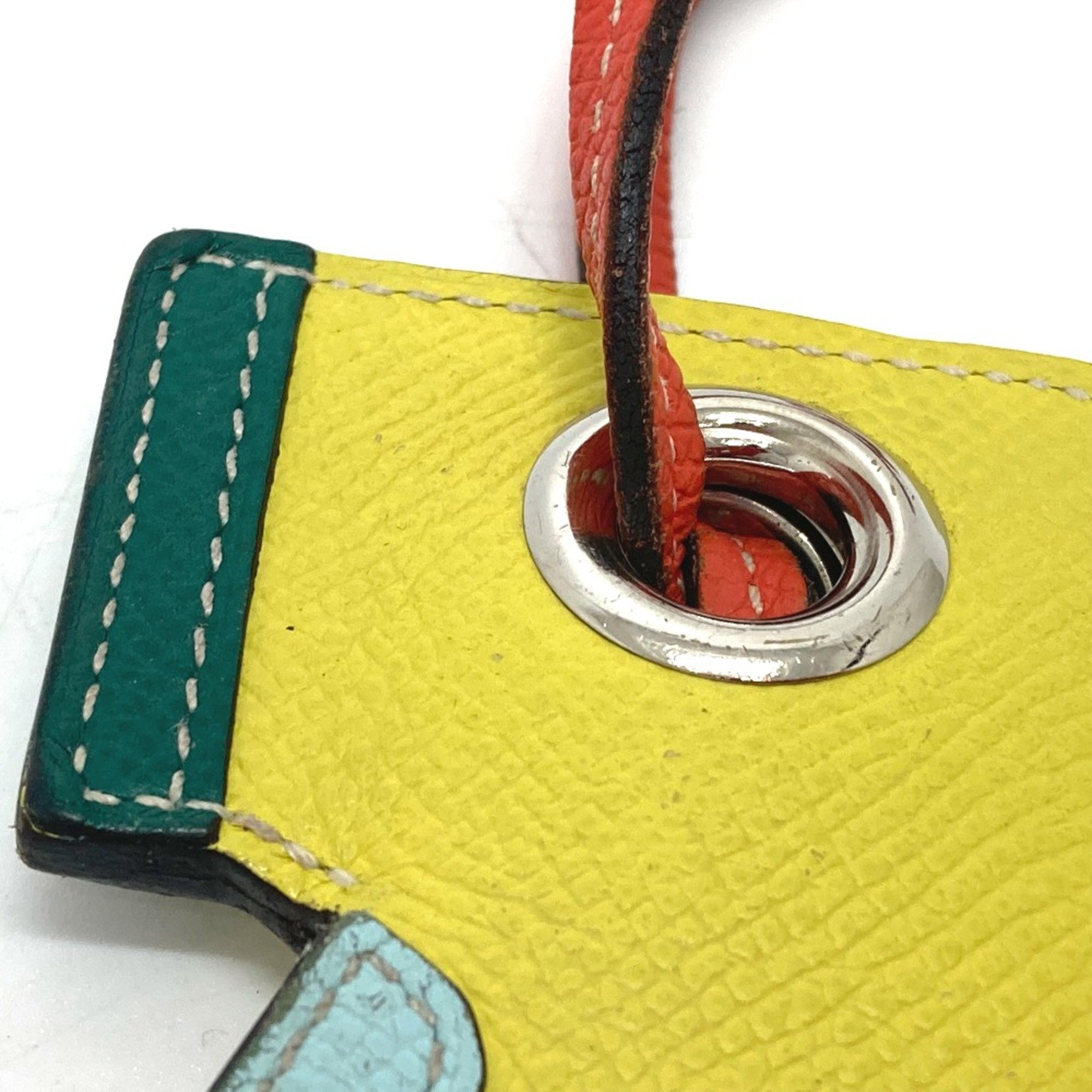 Hermes Horse Bag Key Ring Charm Bag Charm Key Holder Lime /Blue Zephyr /Malachite /Orange Poppy