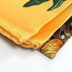 Hermes Carre90 Floral Scarf Yellow x Green