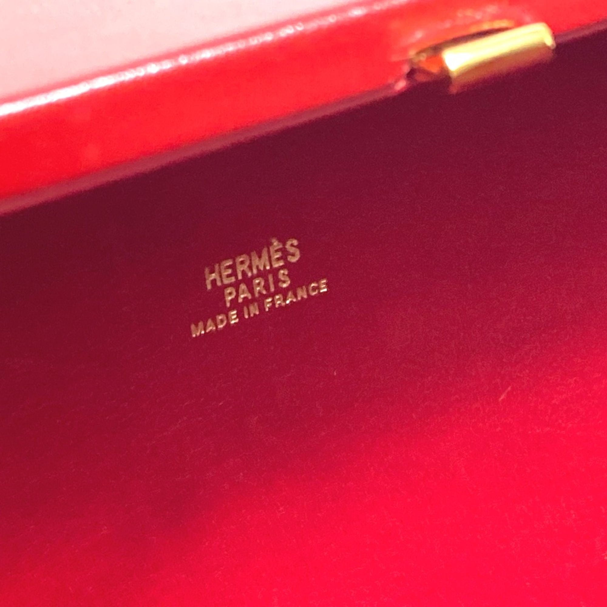 Hermes Bag Hand Bag Rouge Viff Red GoldHardware