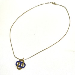 Hermes Chaine d'Ancre Choker Accessories Necklace Gold x Blue