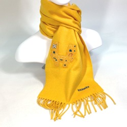 Hermes H-robot 24 fringe Scarf yellow