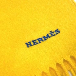 Hermes H-robot 24 fringe Scarf yellow