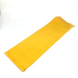 Hermes H-robot 24 fringe Scarf yellow