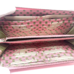 Hermes Zip Around Long Wallet Rose Confetti pink