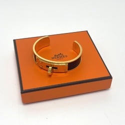 Hermes Bracelet accessories Bangle Gold x Black