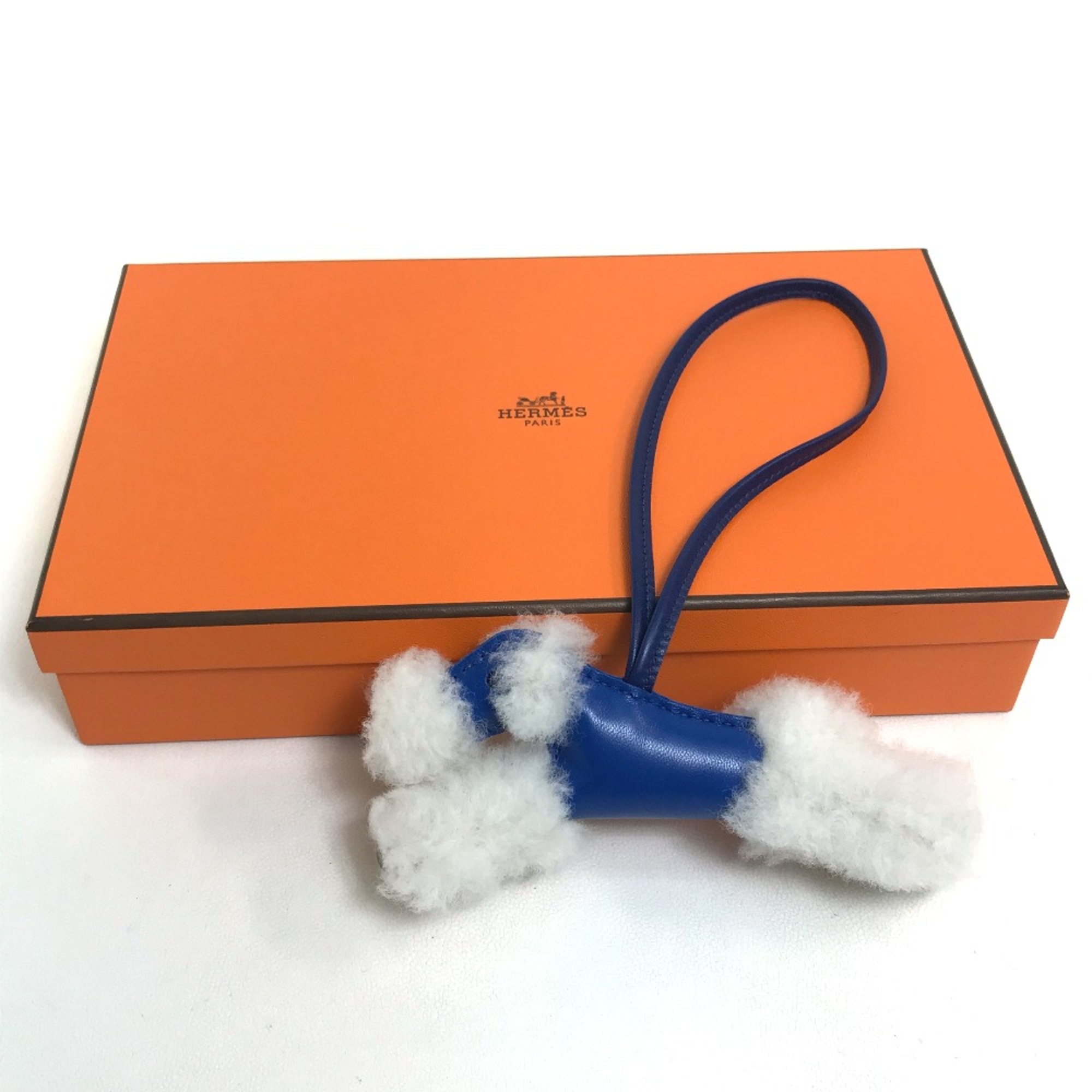 Hermes Fox terrier bags bag accessories Bag Charm Blue Sapphire