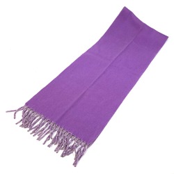 Hermes Evelyn Evelyne H logo punching H logo perforated fringe Scarf purple