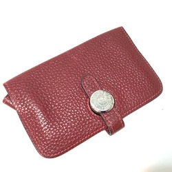 Hermes Coin Compartment coin purse Red Rouge Ash