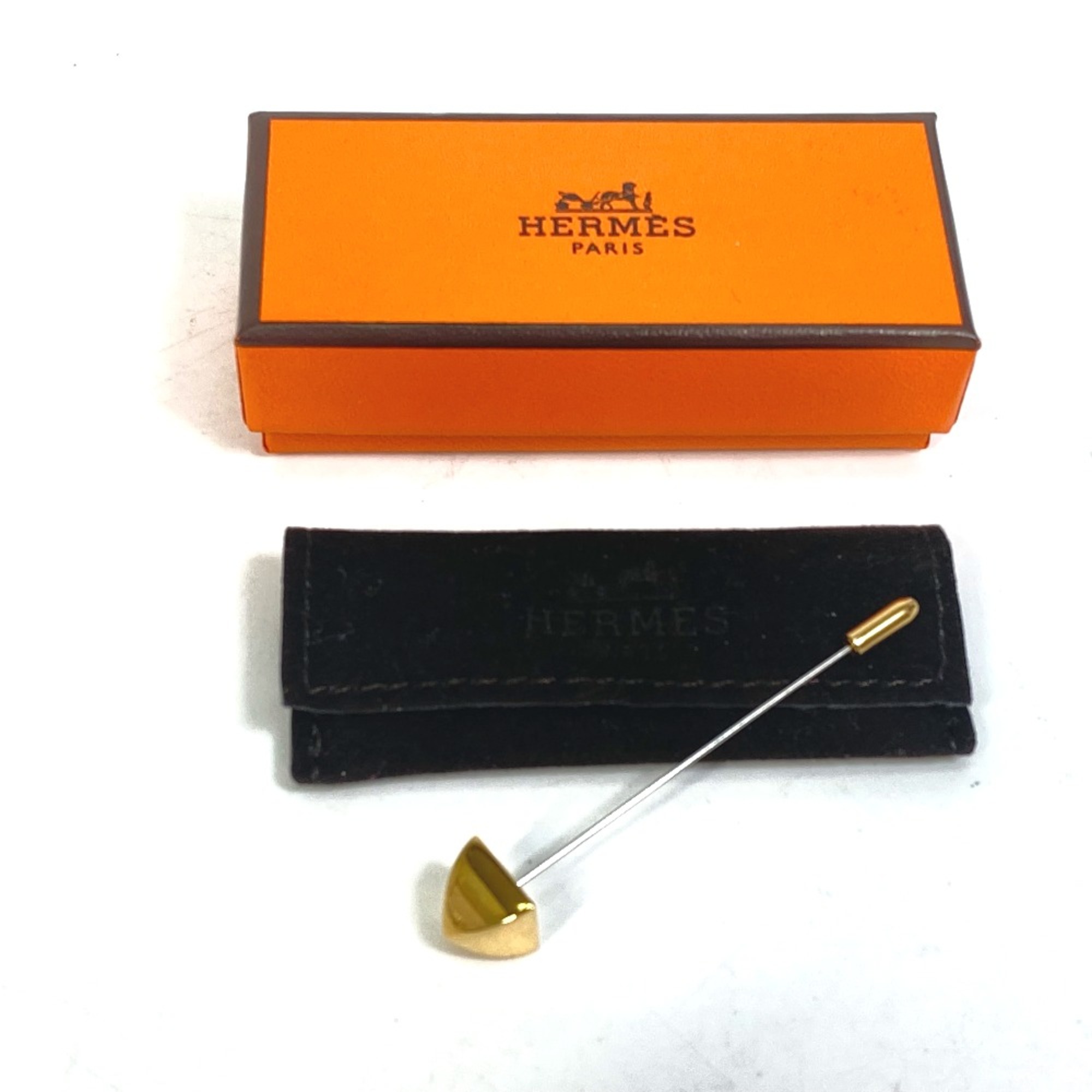 Hermes Accessories Brooch Gold