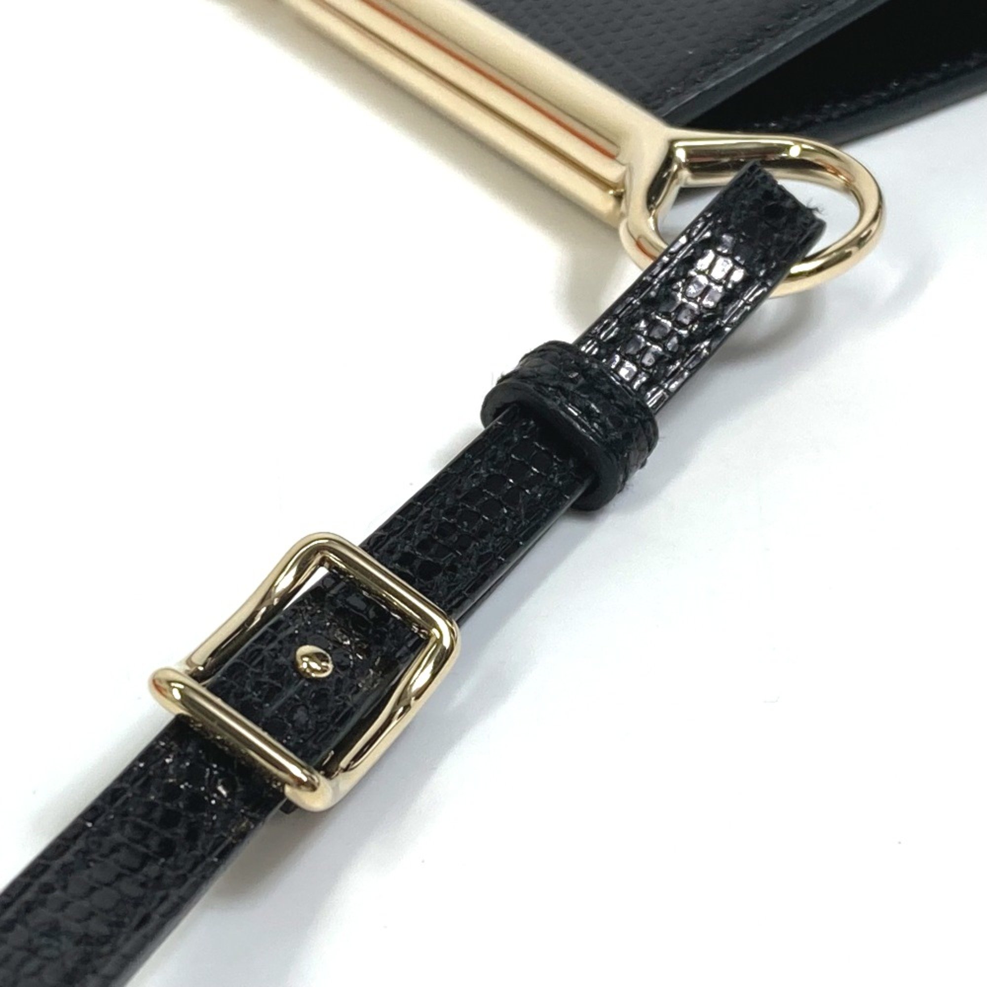 Hermes bag shawl Shoulder Bag Black GoldHardware