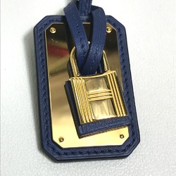 Hermes Cadena motif Necklace Blue Sapphire blue GoldHardware