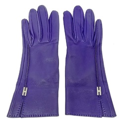 Hermes HHardware Leather gloves accessories gloves purple