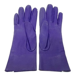 Hermes HHardware Leather gloves accessories gloves purple