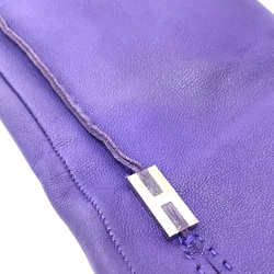 Hermes HHardware Leather gloves accessories gloves purple