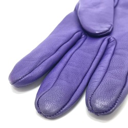 Hermes HHardware Leather gloves accessories gloves purple