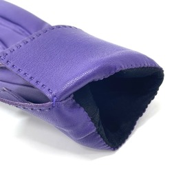 Hermes HHardware Leather gloves accessories gloves purple