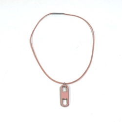 Hermes Accessories Necklace Pink x Silver