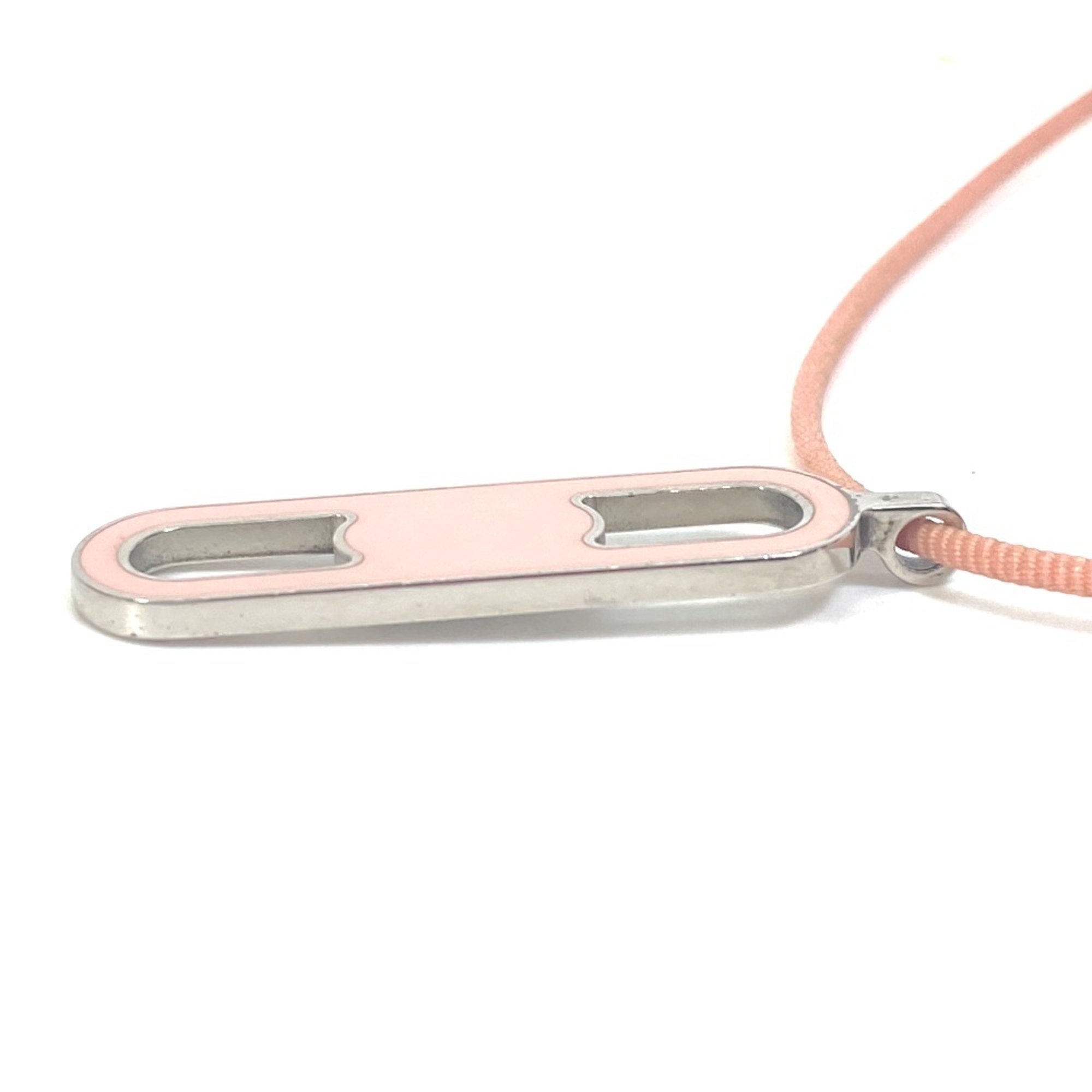 Hermes Accessories Necklace Pink x Silver