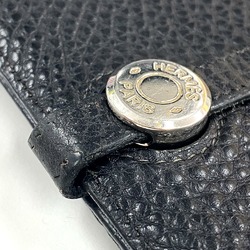 Hermes Long Wallet with coin purse Folded wallet Black