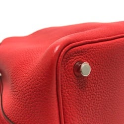 Hermes PicotinLock PM 18 Bag Tote Bag Hand Bag Rouge Coo Red SilverHardware