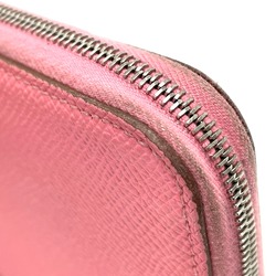 Hermes Silk-In Zip Around Long Wallet Rose Confetti pink