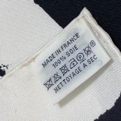 Hermes Rosace de Janos Ber Scarf White x Black