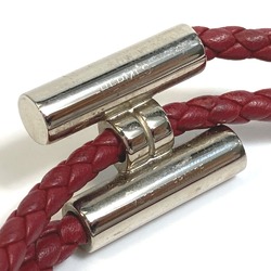 Hermes HHardware crochet Accessories Bracelet Red Brown