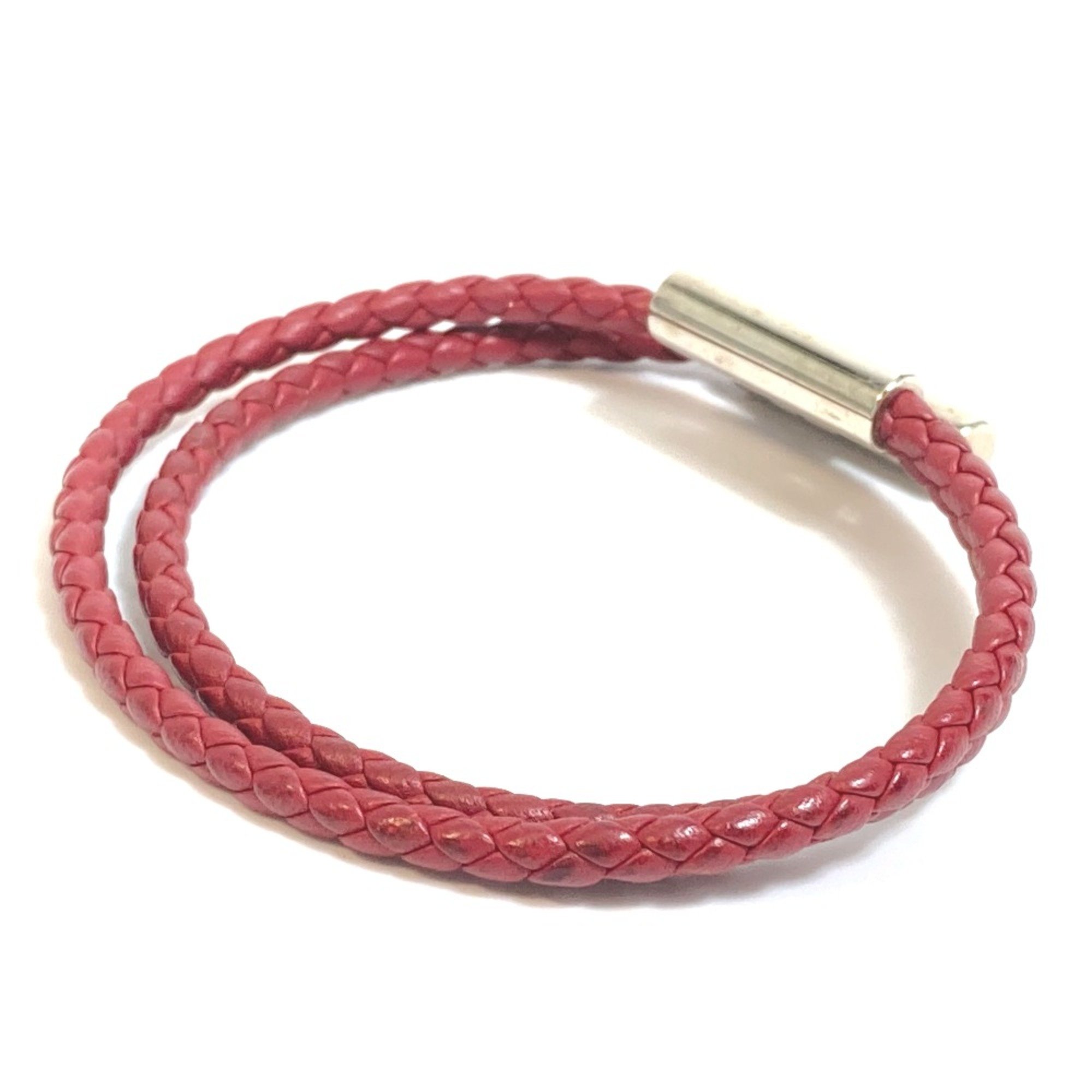 Hermes HHardware crochet Accessories Bracelet Red Brown