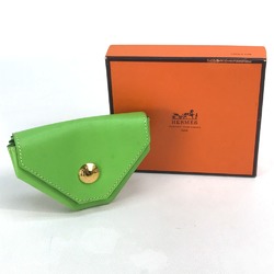 Hermes Coin Compartment Wallet coin purse Apple green Light green