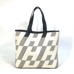 Hermes Cabas Bias H 40 Bag Hand Bag Tote Bag Black/White/Gray