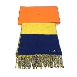 Hermes Kazak Bicolor Scarf Yellow x blue