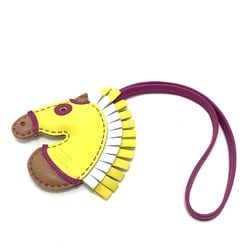 Hermes Gee Gee Camaiueu bag strap cheval Bag Charm yellow