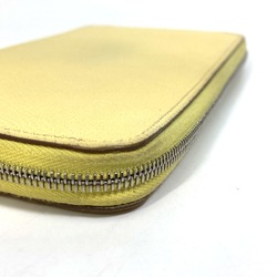 Hermes Azap Long Silk-In Zip Around Long Wallet Jaune yellow Green