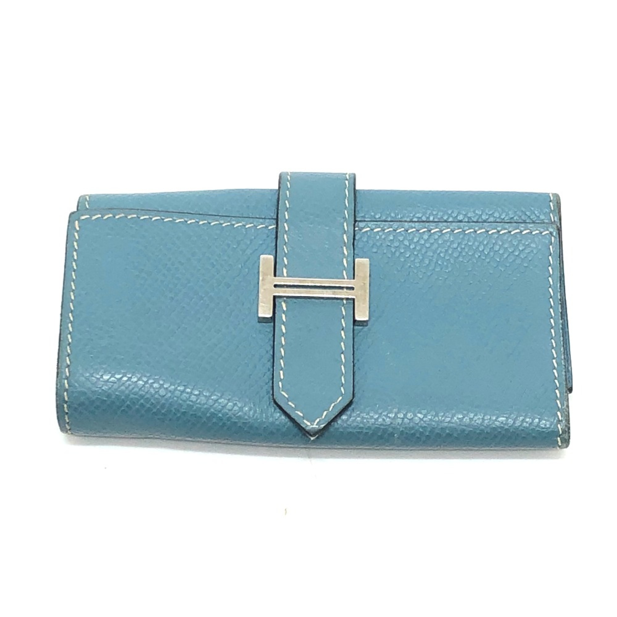 Hermes HHardware 4-Ring Key Case Blue gene blue SilverHardware